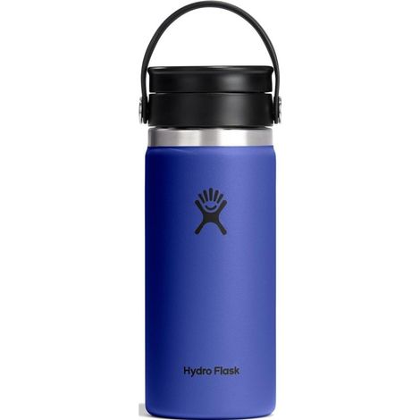 Taza térmica Hydro Flask 727320 con boca ancha y tapón Flex Cap, 473 ml (16 oz), azul Capri (1/5)