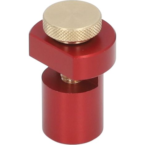 20-mm-Hundelochstopper aus Aluminiumlegierung mit Rändelschraube, Treppenlehre, Hilfsklemme, Winkelmesser, rotes Holz (1/5)