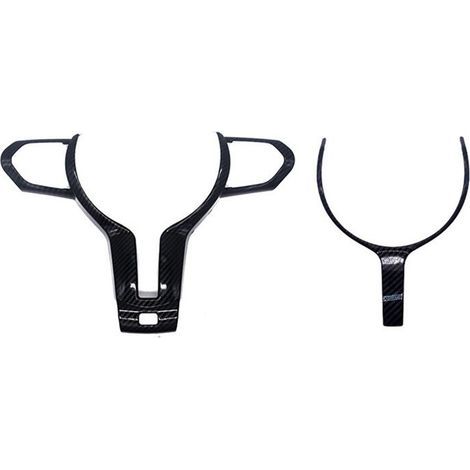 Autocollant de RevêTement D'Habillage D'Insertion de Volant de Voiture pour F Chassis F22 F30 F32 F10 F12 F15 la DéCoration de Volant (1/2)