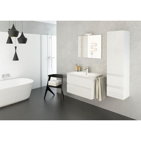 Conjunto de muebles de baño COMO 80 cm blanco