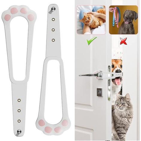 Lot de 2 supports pour chats, sangle de verrouillage flexible et sécurisée pour les enfants, alternative réglable à la chatière. (1/5)