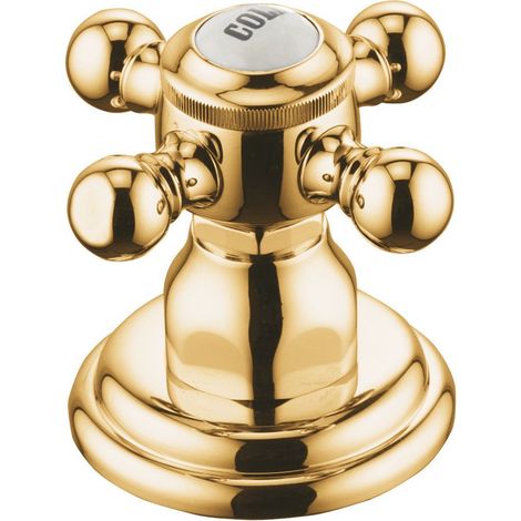 KLUDI Seitenventil Cold ADLON Standmontage vergoldet 23Kt 518174520 (1/3)