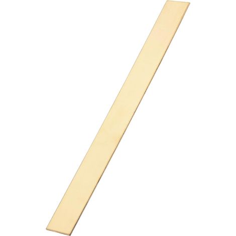 1 Pcs Brass Flat Bar H62, 0.08"x1"x10" Square Solid Brass Metal Bar for Knife Making Architectural Decoration Industry Thermal Conductivity (1/5)