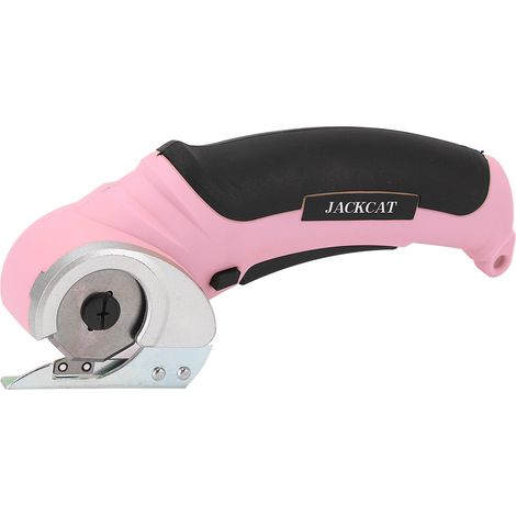 Ciseaux électriques sans fil, coupe-tissu à main, 240 tr/min, outil rechargeable pour moquette, couleur rose (1/5)