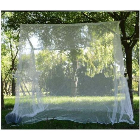 Moustiquaire Extérieur Moustiquaire XXL Jardin, Moustiquaire de Lit Double, Carrée Moustiquaire Intérieur Mobile pour Balcons, Pergolas, Piscines, Patios, Jardins et Camping-220200200cm TREET (1/4)