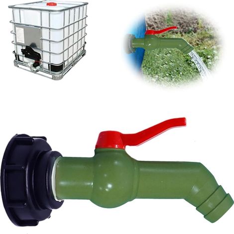 1 Adaptateur Robinet Cuve IBC Filetage S60x6 Raccord 27 Mm Pour Réservoir Eau Pluie DN40