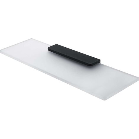 Nimco Maya - Mensola, 40 cm, vetro smerigliato/nero opaco MAC 29091B-40-90 (1/3)
