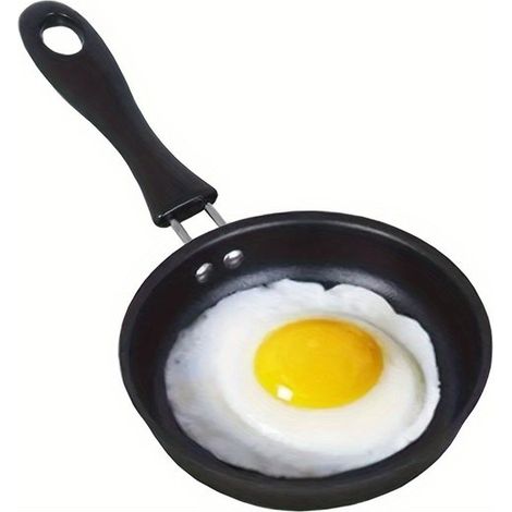 Mini-Antihaftpfanne aus einem Stück geeignet für Induktions und Gasherde perfekt für jede Tageszeit ob zum Essen oder Kochen im Freien eine für 13 cm (1/4)