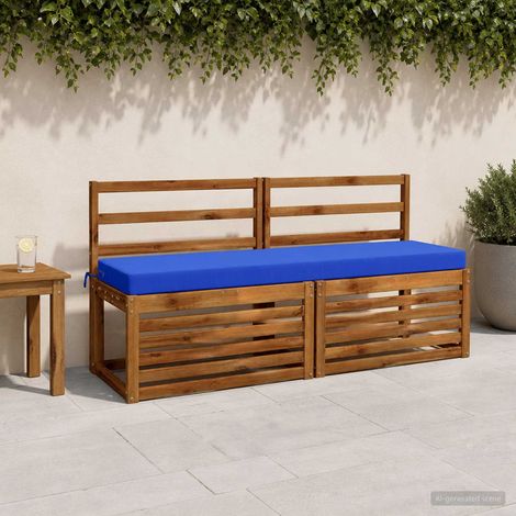 vidaXL Cojín de banco SOEST 100% Poliéster Azul Royal 160 x 40 x 8 cm (1/5)