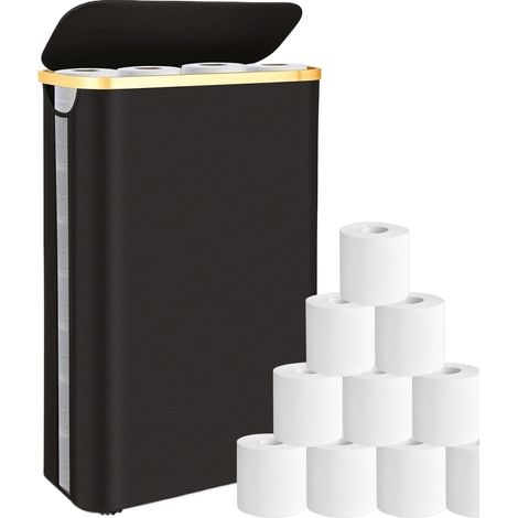 Panier de rangement papier toilette, capacité 52 litres, avec (1/5)