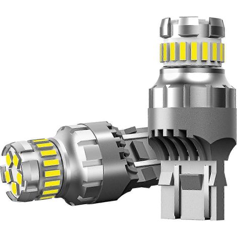 Lot de 2 feux de recul et de freinage LED Canbus pour voiture - T20, 7440, 7443, W21w, 6000K (1/4)