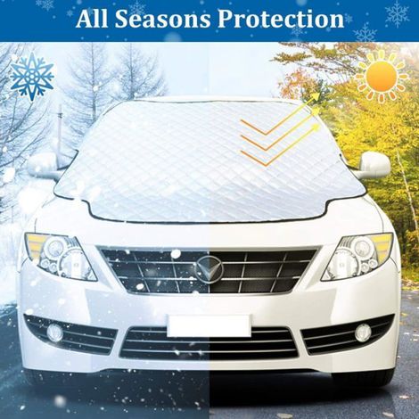 Couverture Pare-Brise Avant Voiture 3 magnétique Contre Les Rayons UV et la Chaleur Anti Givre Neige Glace Universelle pour Plupart (1/5)