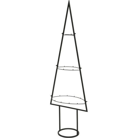 ALBERO NERO IN FERRO SU BASE DI FERRO 118 H