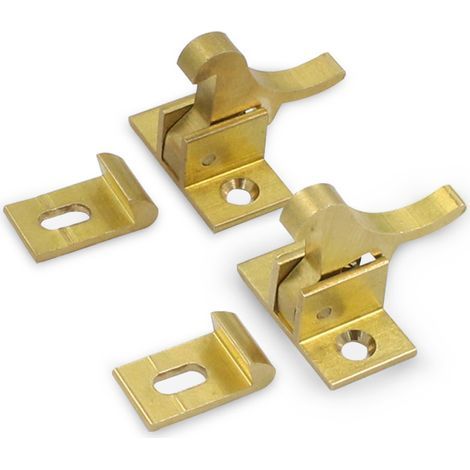 2 Pièces Boulons de verrouillage boucle barillet à verrou coulissant pour portes toilette et fenêtres, matériel tous les types intérieures (1/5)