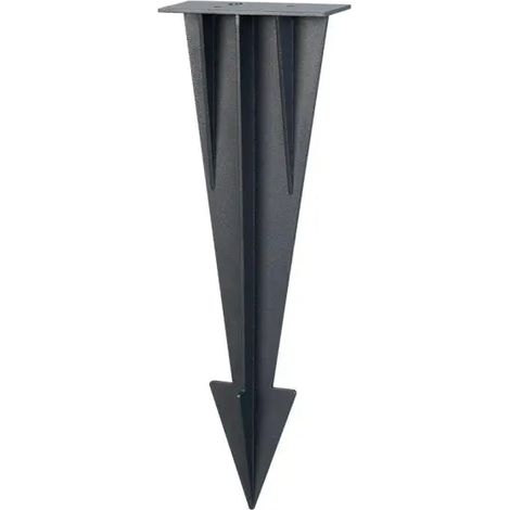 V-TAC Picchetto da Giardino per Lampada Solare da Parete Nero VT-409CCT