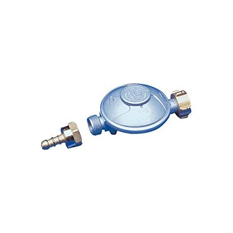Dipra 11546 Regolatore gas di sicurezza, gas butano con attacco nipplo, dado bombola, certificazione NF (1/4)