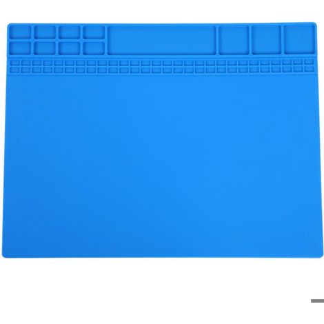 Tapis silicone magnétique 405x305x8mm, résistant chaleur soudure (1/5)