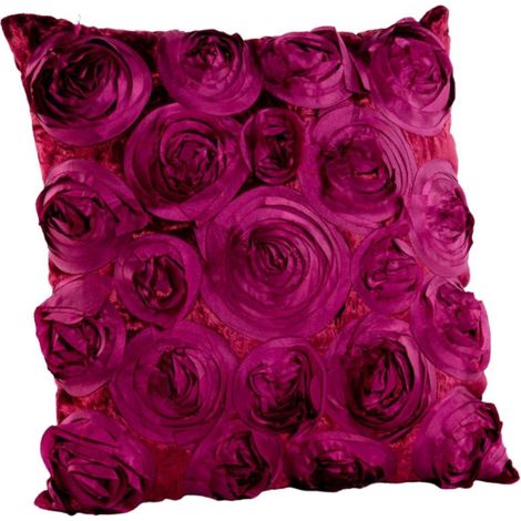 Copricuscino in velluto con rose, 50x50 cm