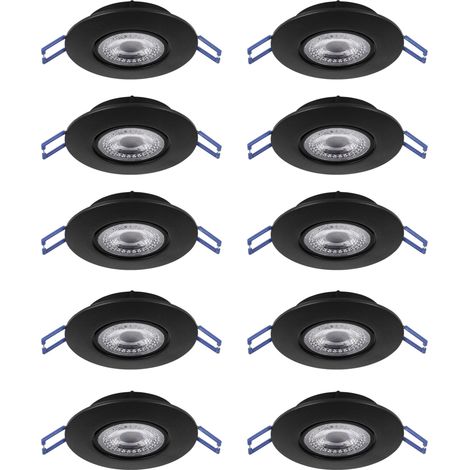 Faretto Incasso Moderno Gedrez Plastiche Nere Trasparente Led 4,9W 5200Lm Ip20 (1/2)