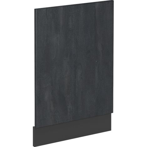 Küchenmöbel R-Line, Schwarz Beton, 45 cm ohne Arbeitsplatte, Vicco