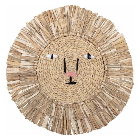 [GEBRAUCHT] B-Ware Bloomingville Wanddekoration Löwe Wohnzimmer Dekoration Wanddeko Dekolöwe ø 63cm