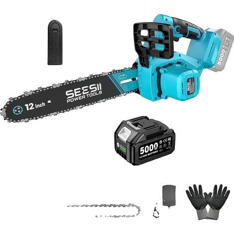 Scie Électrique, Moteur Sans Balais, Capacité de Coupe de 12 Pouces, avec 1X5.0batterie (1/2)