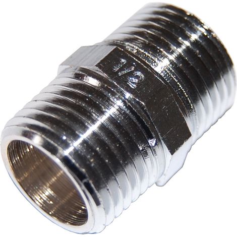 IDRAULICA-VITE DOPPIA 280 OTTONE CROMATO D 1/2 Q.TA 10