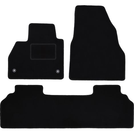 Tapis en velours noir pour : Renault Kangoo II combivan (2007-) (1/5)