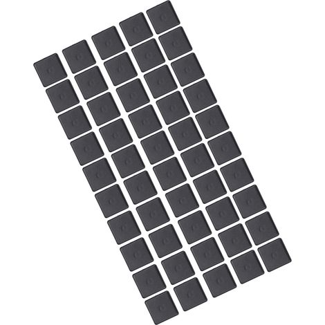 50 Embouts Cache Vis Noir Plastique Fixations pour Profilés Aluminium Standard 2020/3030/4040 (1/5)