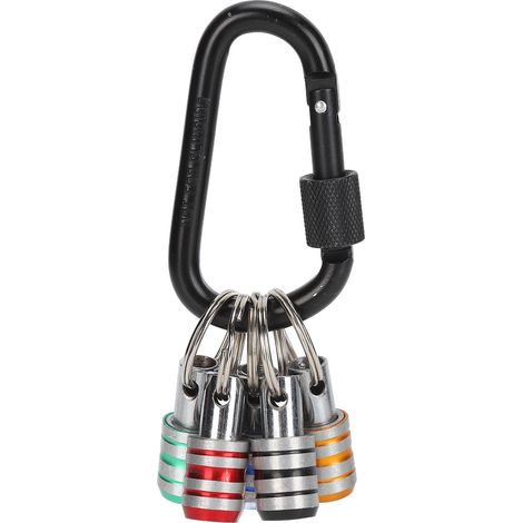 Porte-clés à tige hexagonale 5 pièces/ensemble, barre d'extension à dégagement rapide de 1/4 pouces, embout de tournevis pour forets