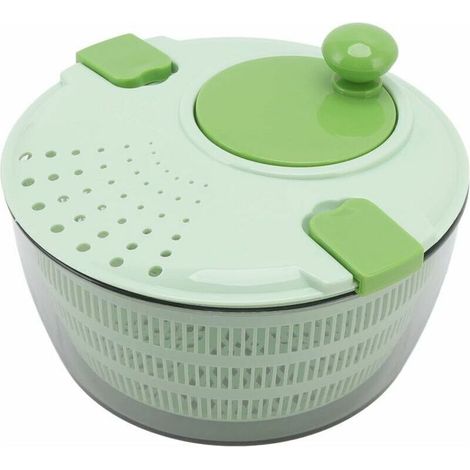 Grande centrifuga per insalata, essiccatore per verdure, centrifuga multifunzionale per salame in PP da 4 litri, vassoio scolapiatti per insalata da cucina, verde (1/3)