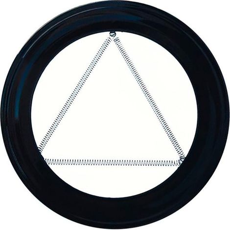 Plafon Embellecedor Estufa Pellet Vitrificado Negro Mate 80 mm.