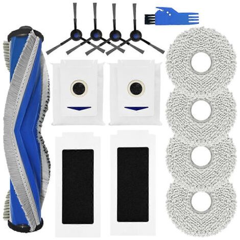 Accessoires pour aspirateur robot T30 Omni / T30 PRO Omni : brosse latérale, filtre HEPA et chiffon de nettoyage