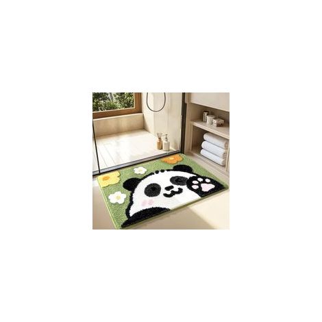 Tapis antidérapant à motif panda mignon, 45×70 cm — (1/5)