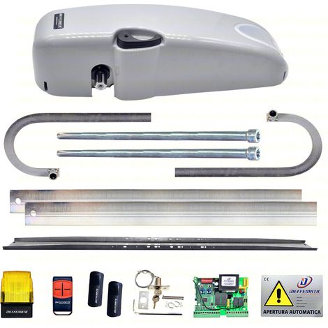 Kit Automazione Porta Basculante A Contrappeso Lampeggiante Fotocellule Sblocco
