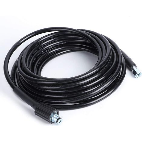 Tuyau de nettoyage, tuyau pour nettoyeur haute pression 70/90/110 bar, tuyau pour nettoyeur haute pression universel 10 mètres Lavor Wash Valex Comet, M14 x M22,15 mm