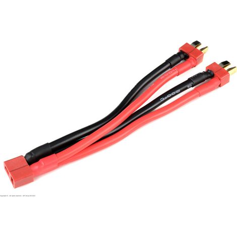Revtec - Power Y-Lead - Parallel - Deans - 12AWG Silicone Wire - 12cm - 1 pc