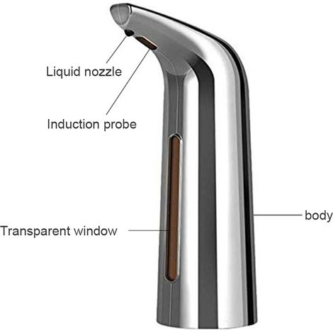 Distributeur de savon automatique 400 ml, distributeur de savon intelligent sans contact (1/5)