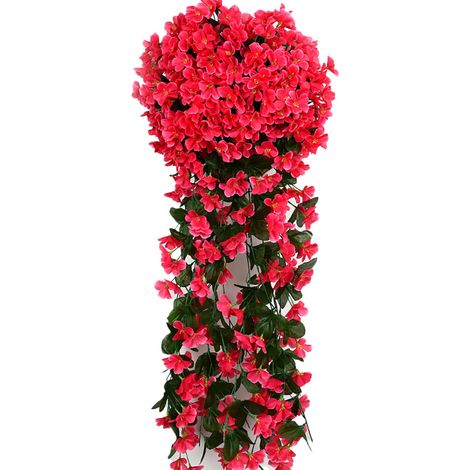 Fleurs Artificielles - En Tissu Soyeux - Résistantes Aux UV - Pour Décoration Extérieure Jardin Balcon Terrasse - 1 Pièce (1/4)
