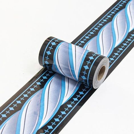 Frises Papier Peint point bleu 10cm X 300cm Moulure Murale Autocollant Murals Adhesif Murale Plinthe Adhesive Pvc