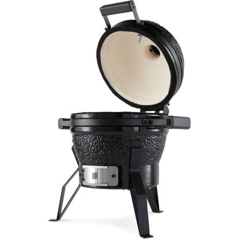 Kamado barbecue 13'' - Barbecue compact céramique, grille inox