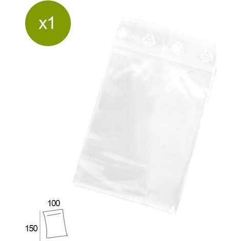 Sachet Zip 100x150mm 50µ (1/3)