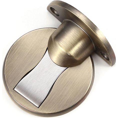 Butée Porte Magnétique Invisible Inox, Support Sol (1/2)