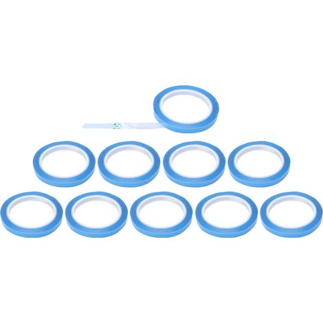10 rouleaux de ruban adhésif industriel, largeur 10 mm, longueur totale 50 m, kit d'accessoires pour imprimantes et ordinateurs (1/5)