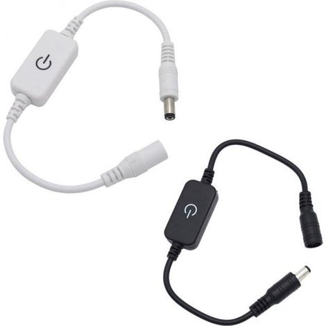 Touch-sensitive monochrome LED strip light with monochrome dimmer (plastic 5-24V)