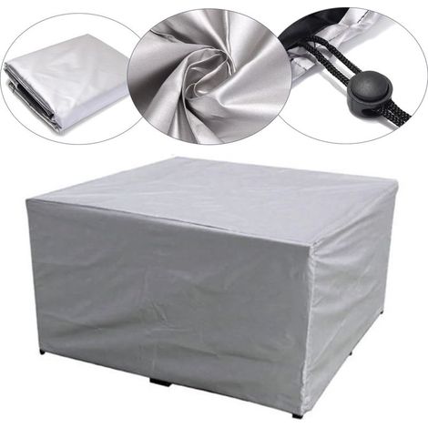 Vtizikl Étanche Patio Extérieur Jardin Meubles Couvre Pluie Neige Chaise couvre pour Canapé Table Chaise Anti-PoussièreCouverture 126x126x74cm (1/3)