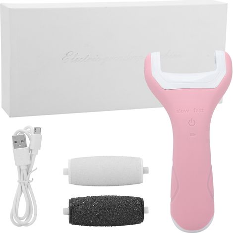 Lime électrique pour pieds réglable 2 vitesses, exfoliant électronique pour callosités, râpe à pieds rechargeable (1/5)