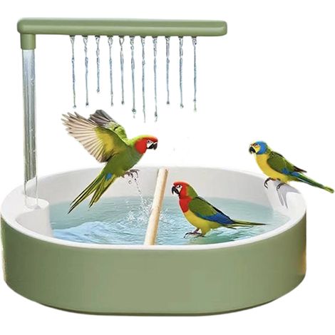 Vogeldusche, automatischer Vogelbrunnen mit Wasserhahn Käfigzubehör-Wassersystem für Vogeltränke (1/5)