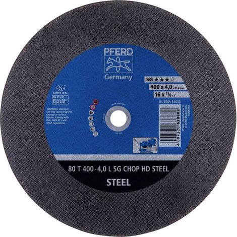 Disque abrasif Pferd T400 400 mm pour le métal (1/4)