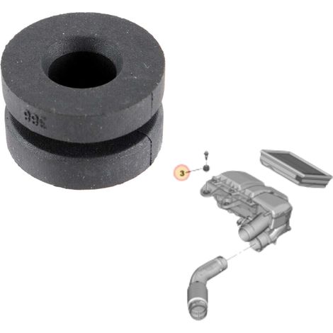 Caoutchouc, Support du boitier de filtre à air pour Citroën C3 II (1/2)